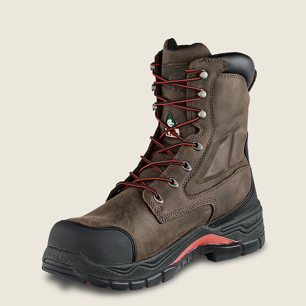 Red Wing Safety Bot Erkek - King Toe® Adc - 8-Inch Insulated Waterproof Csa Toe - Koyu Gri - 92MIDPW